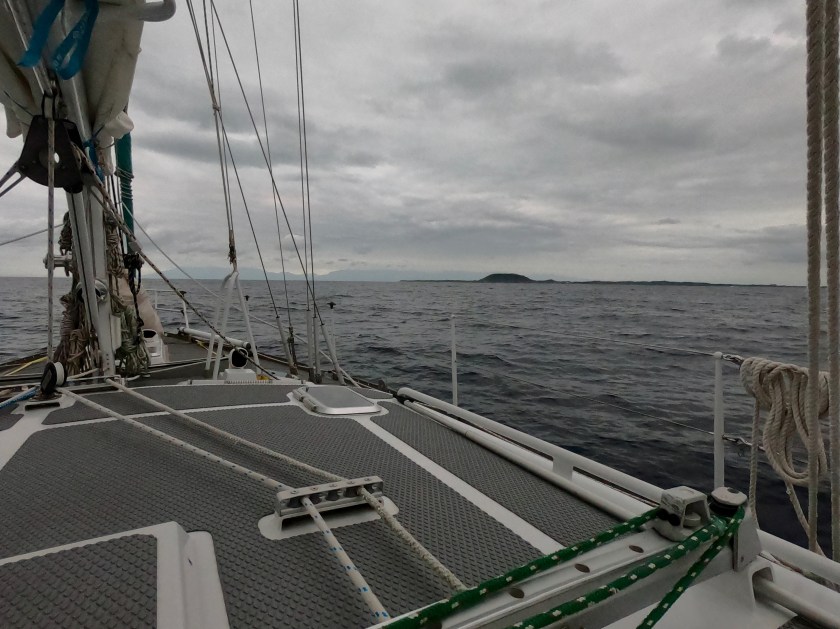 Gloomy Utila Xmas arrival